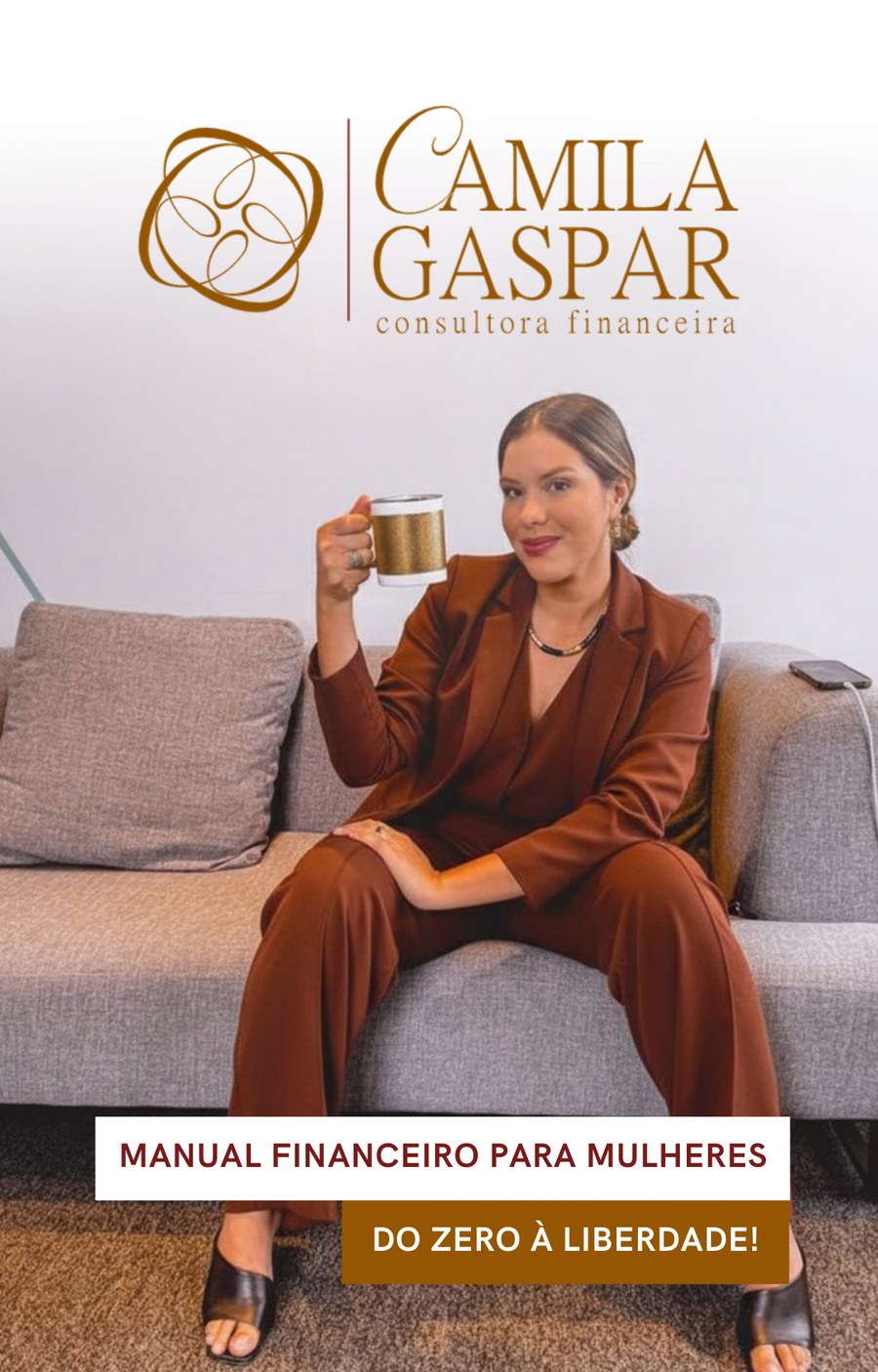 Capa do e-book Manual Financeiro para Mulheres, de Camila Gaspar